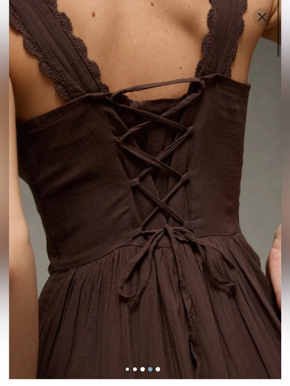 AE Sweetheart Corset Midi Dress NWT - Picture 6 of 12